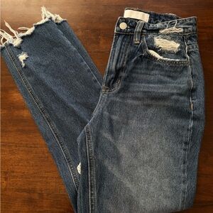 Vervet Distressed Blue Denim Jeans